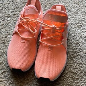 Adidas Kids Women's Coral pink Ortholite Sneakers running shoes Youth size 5